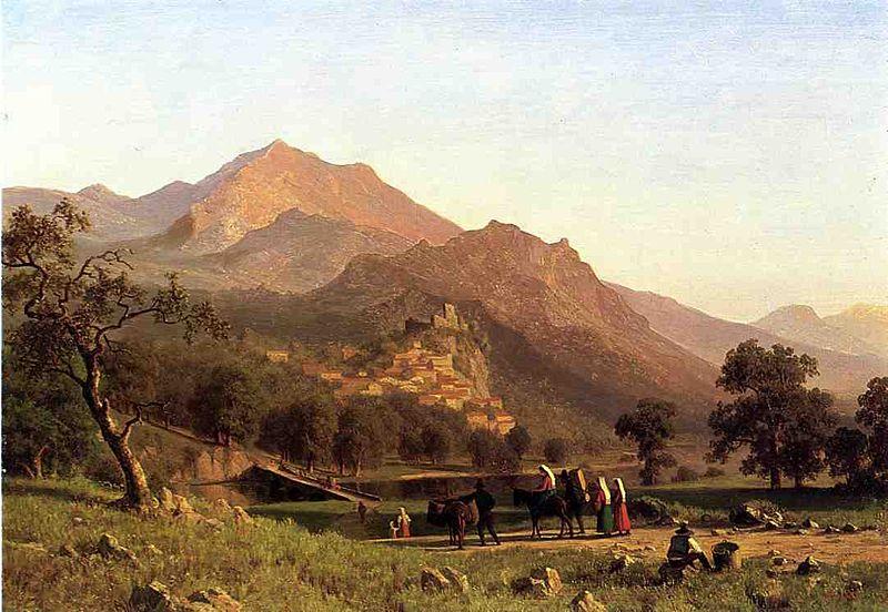 Albert Bierstadt Rocca de Secca Germany oil painting art